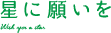 星に願いを